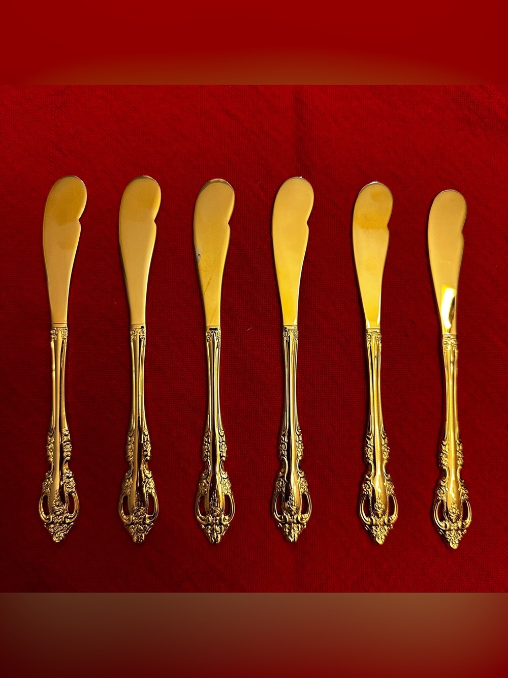 Oneida Community GOLDEN BRAHMS Butter Spreader SIX Flatware Stainless